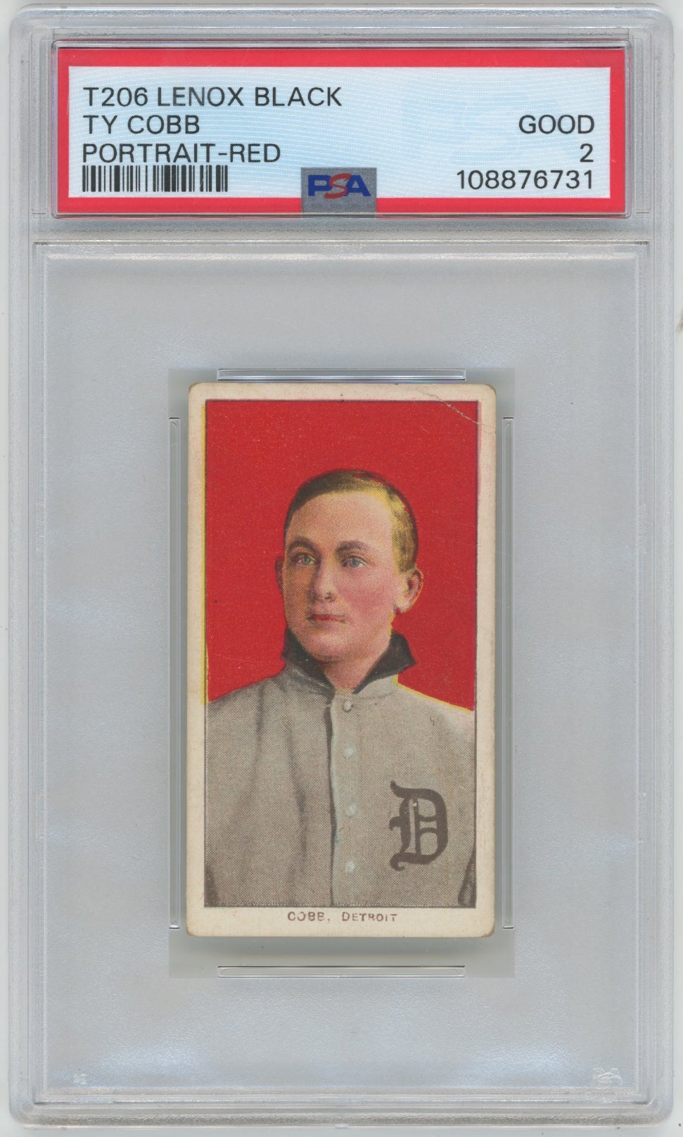 T206 Lenox Black Ty Cobb Red card. 
