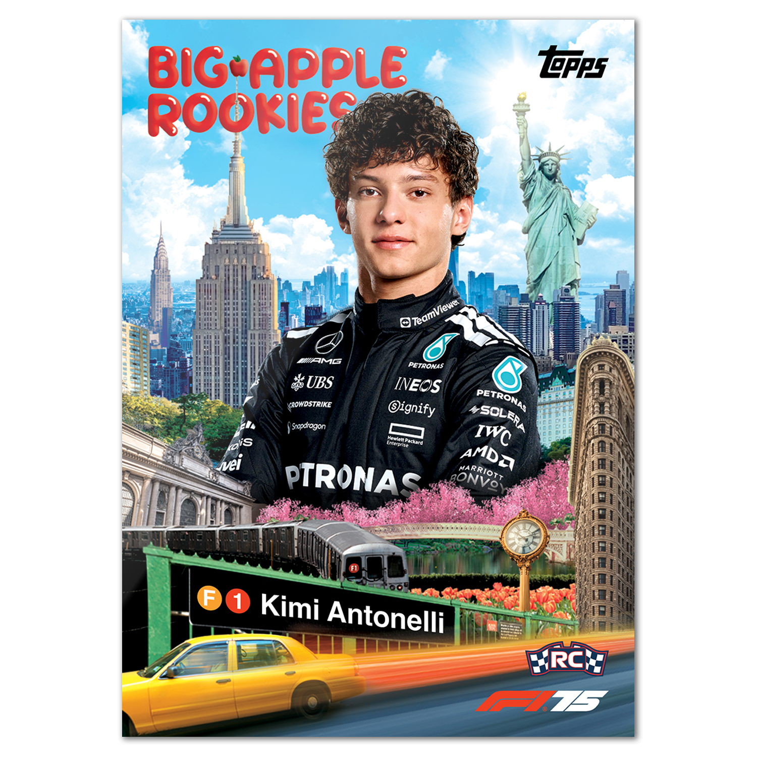 Topps F1 Kimi Antonelli Bill Apple Rookies card. 