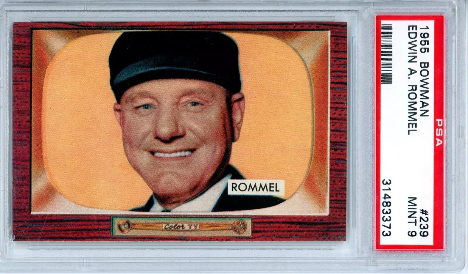 1955 Bowman Ed Rommel card. 