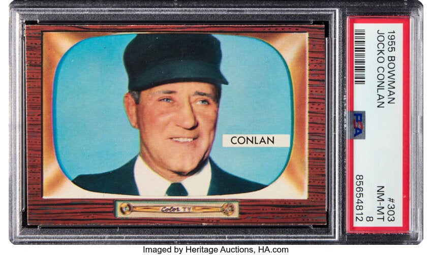 1955 Bowman Jocko Conlan card. 