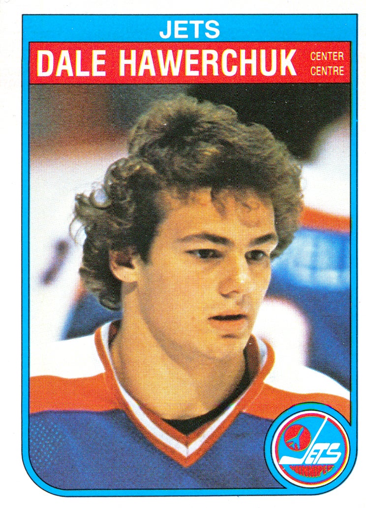 1982-83 O-Pee-Chee #380 Dale Hawerchuk card. 