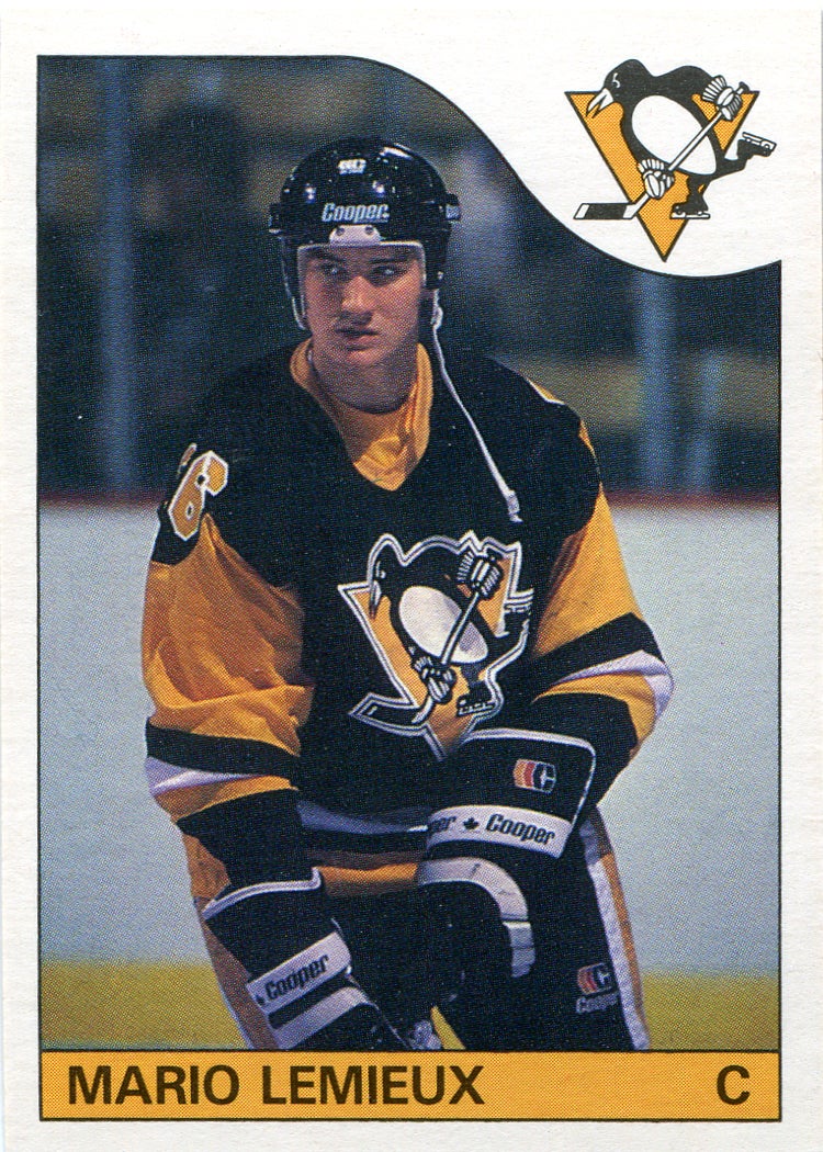 1985-86 Topps #9 Mario Lemieux rookie card. 