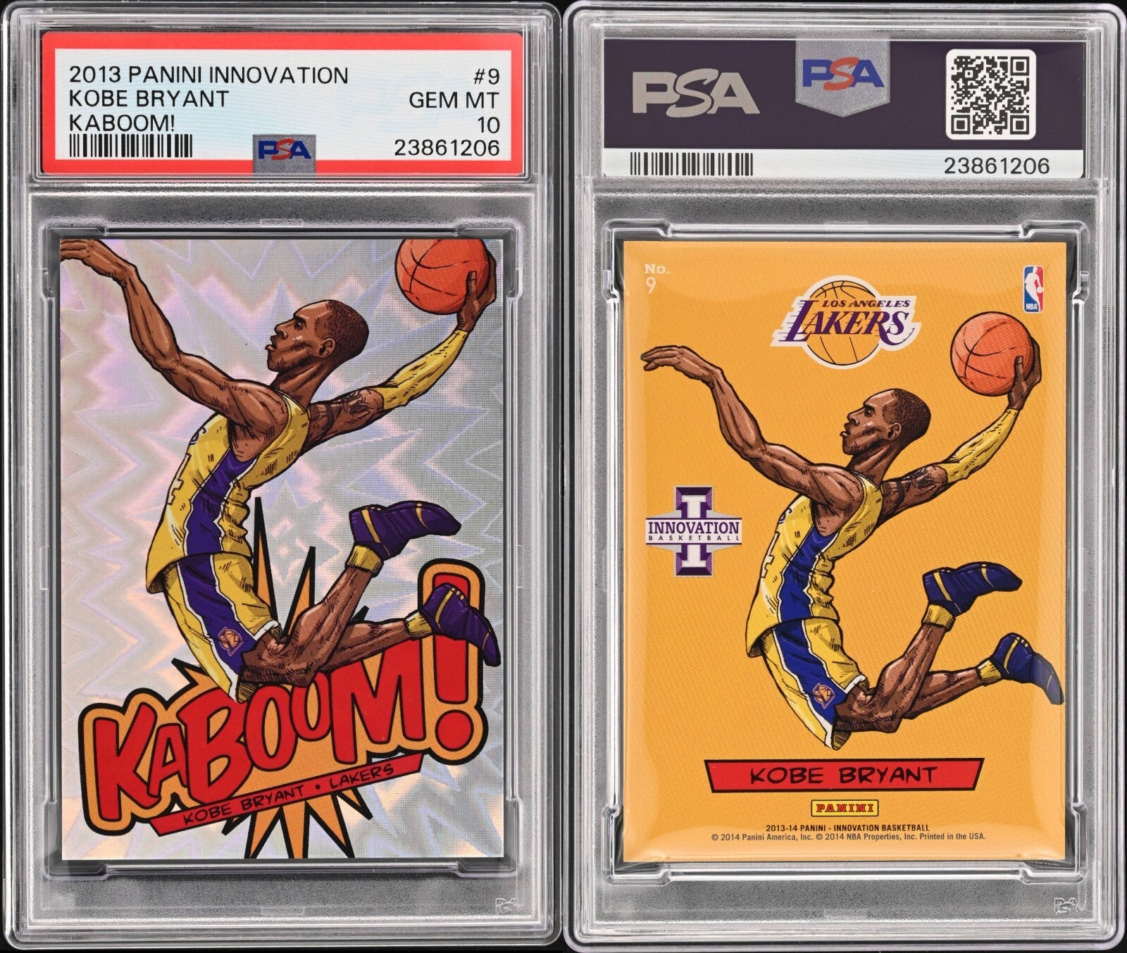 2013-14 Panini Innovation Kobe Bryant Kaboom! card. 