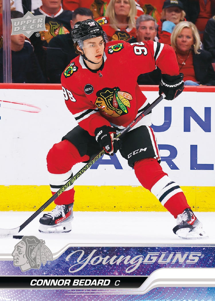 2023-24 Upper Deck Connor Bedard rookie card. 