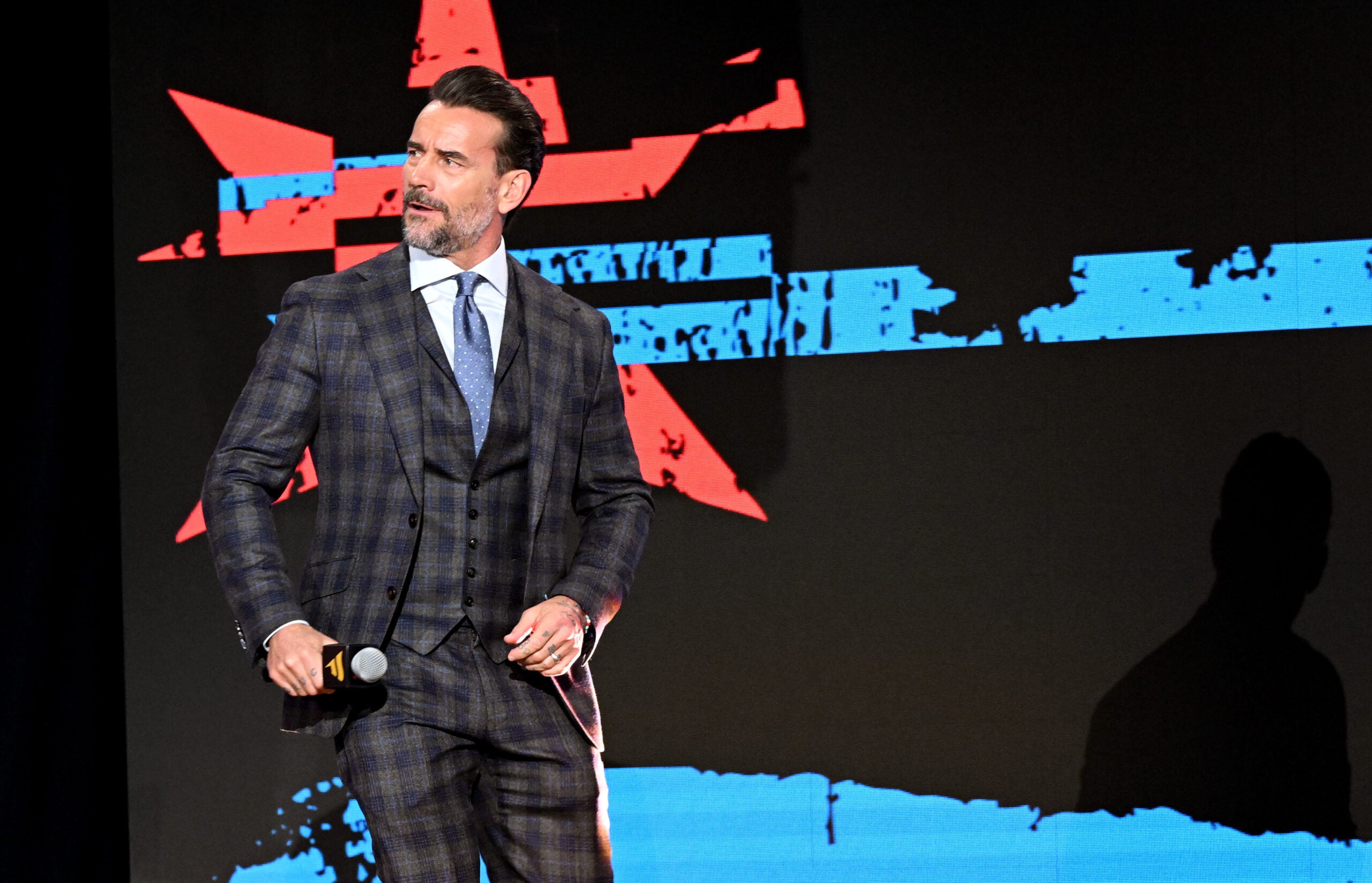 CM Punk looking for trouble at Fanatics Fest NYC. 