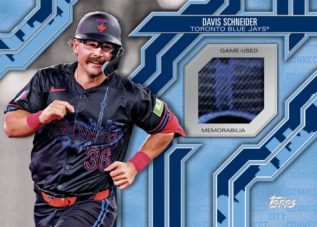 2025 Topps Baseball Series 2 Davis Schneider Game-Used Memorabilia card. 