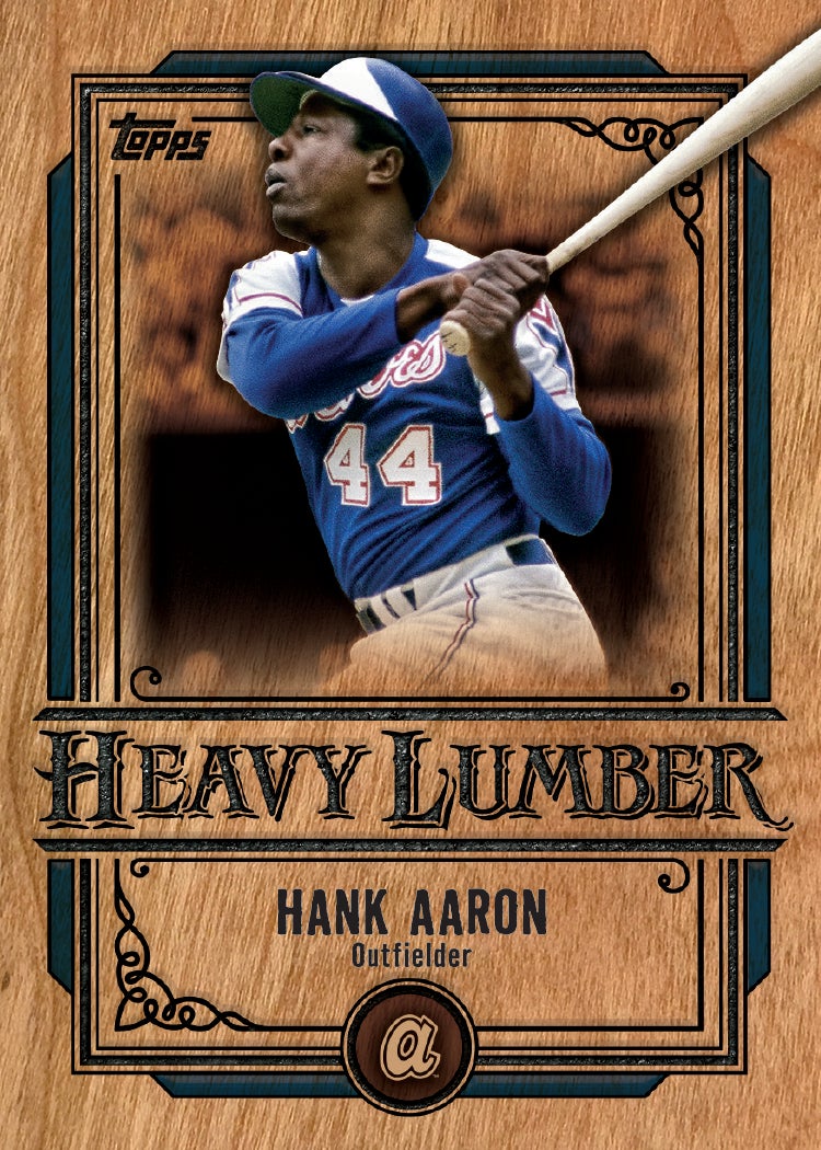 2025 Topps Baseball Series 2 Hank Aaron Heavy Lumber card. 