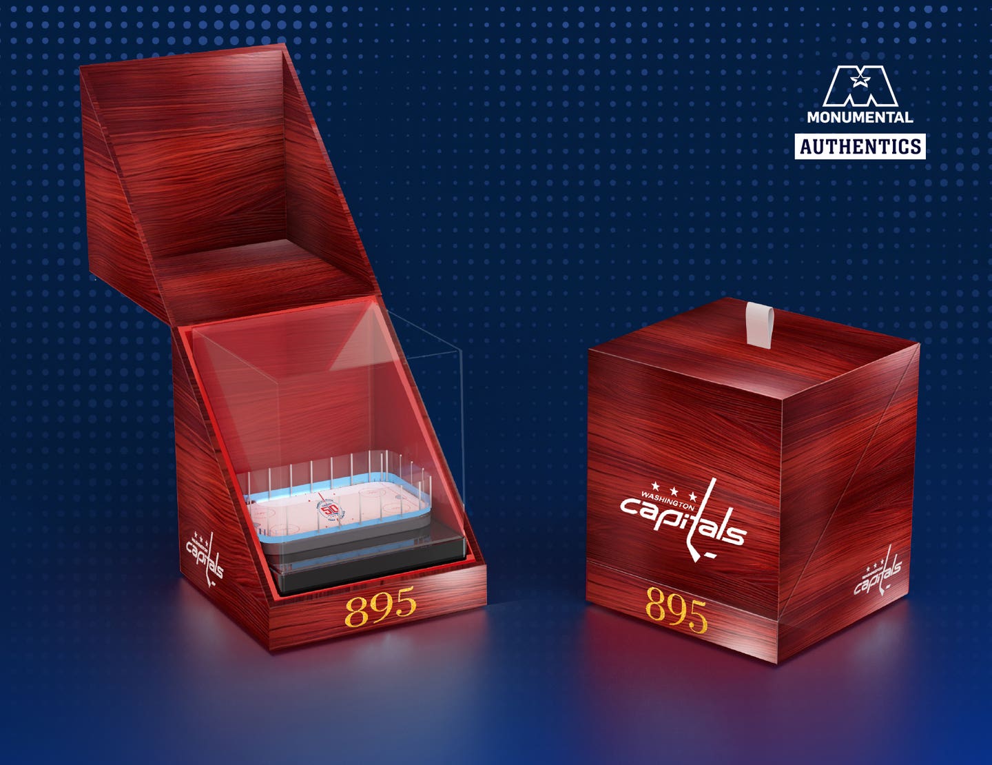 895 Elite Commemorative Ice Alex Ovechkin collectible.