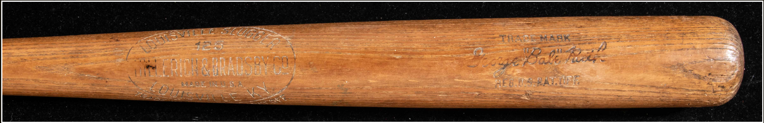 Circa 1924-30 Babe Ruth professional model baseball bat. 