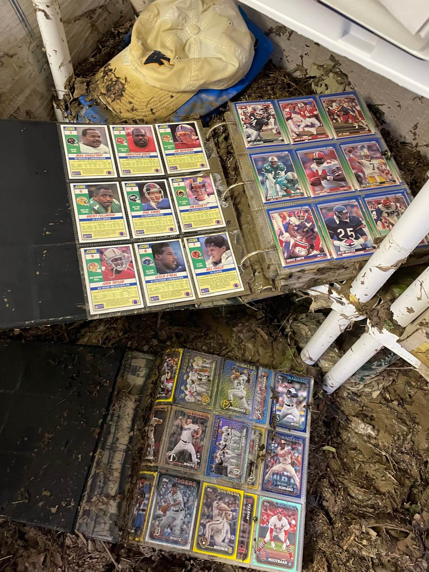 David DiClemente's card collection was damaged in a flood near his WV home.