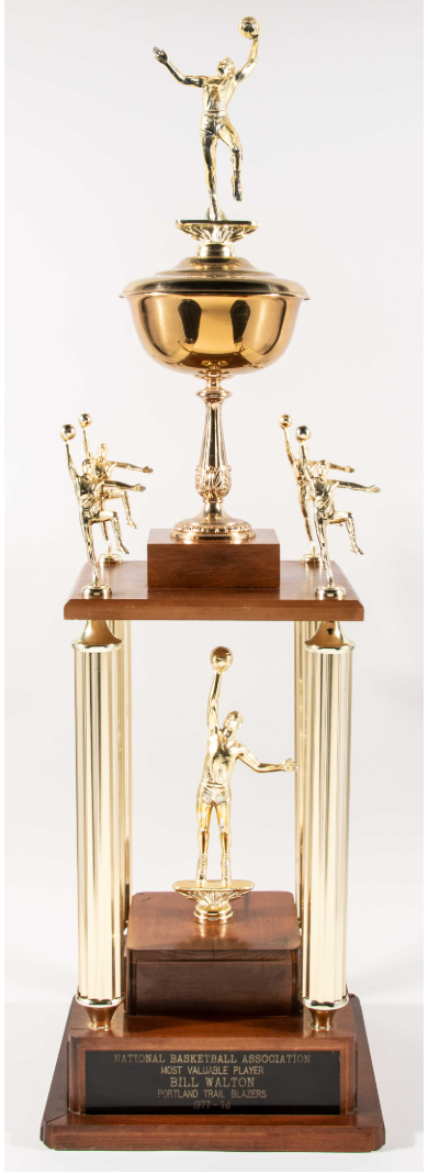1977-78 Bill Walton NBA Most Valuable Player award. 