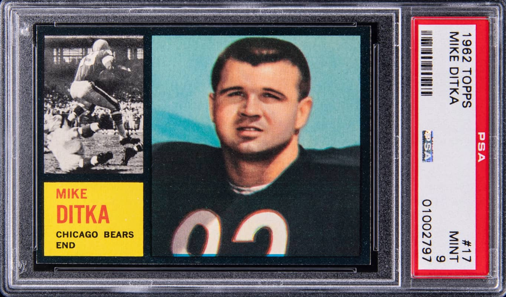 1962 Topps Mike Ditka card. 