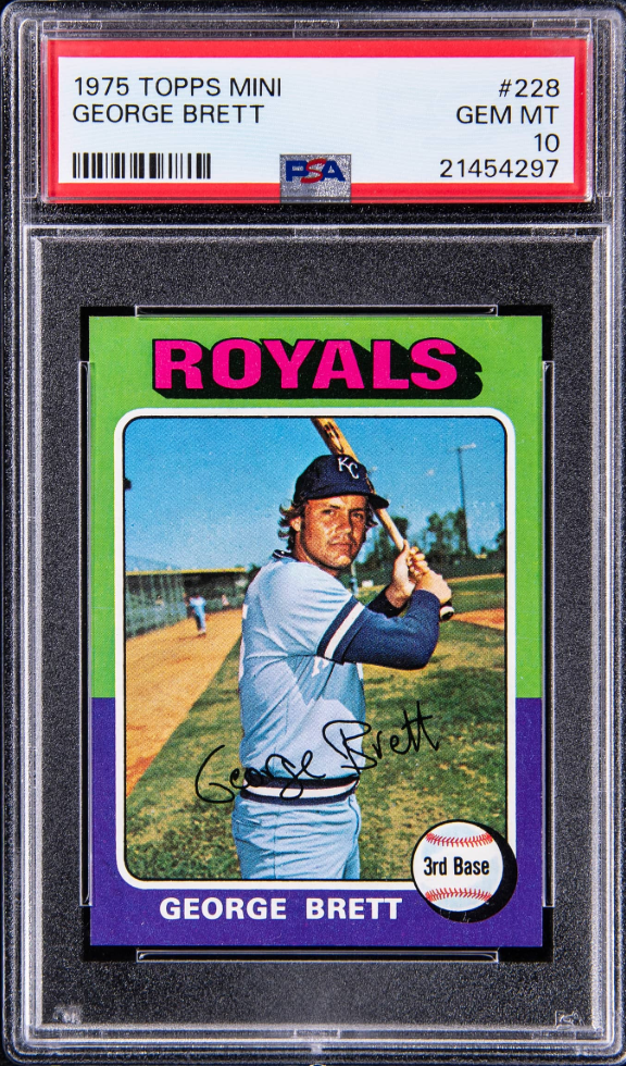 1975 Topps Mini George Brett rookie card. 