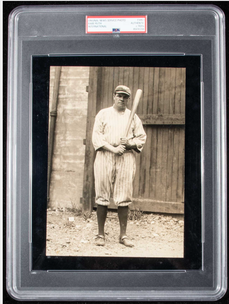 Circa 1920s Babe Ruth photograph. 