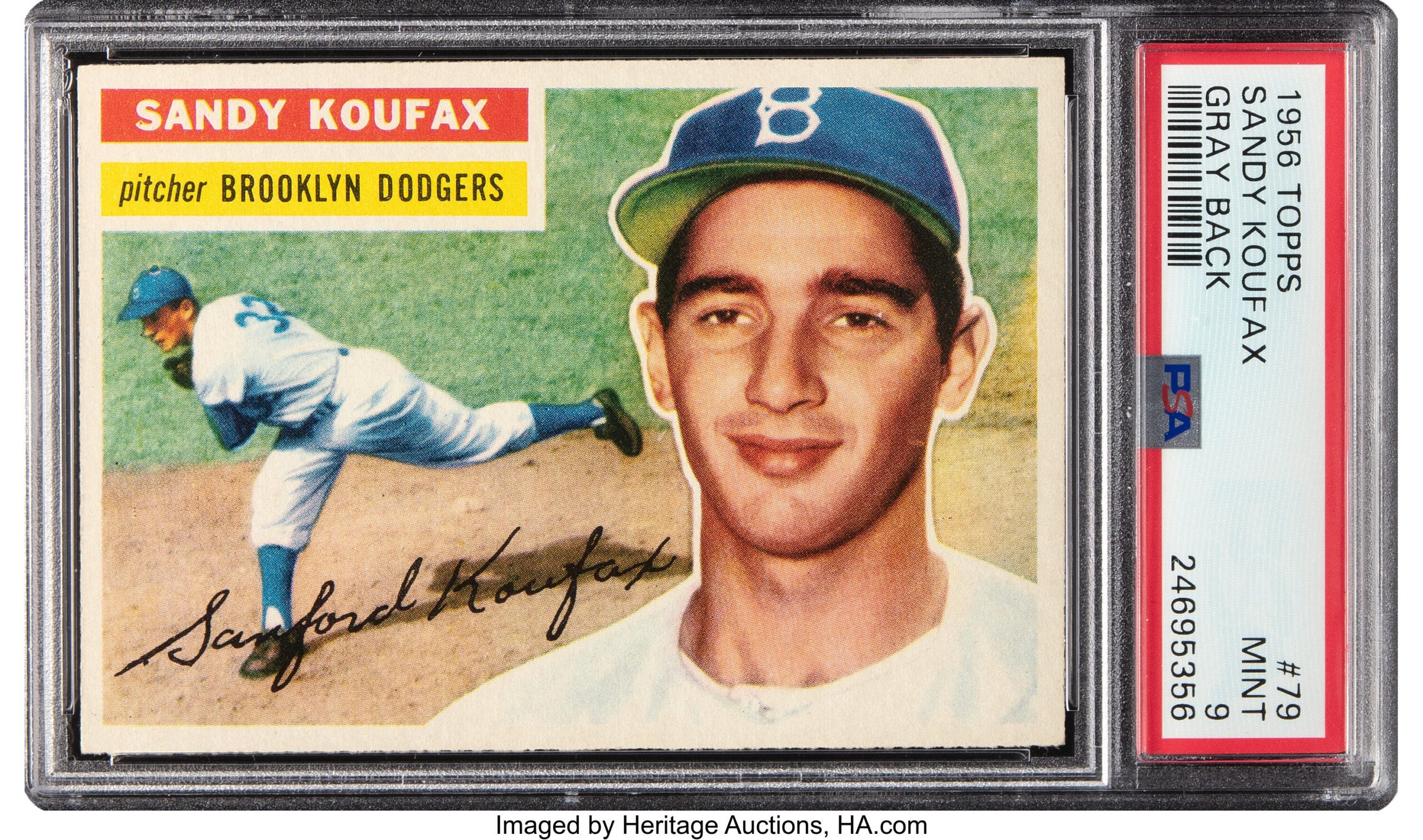 1956 Topps Sandy Koufax card. 