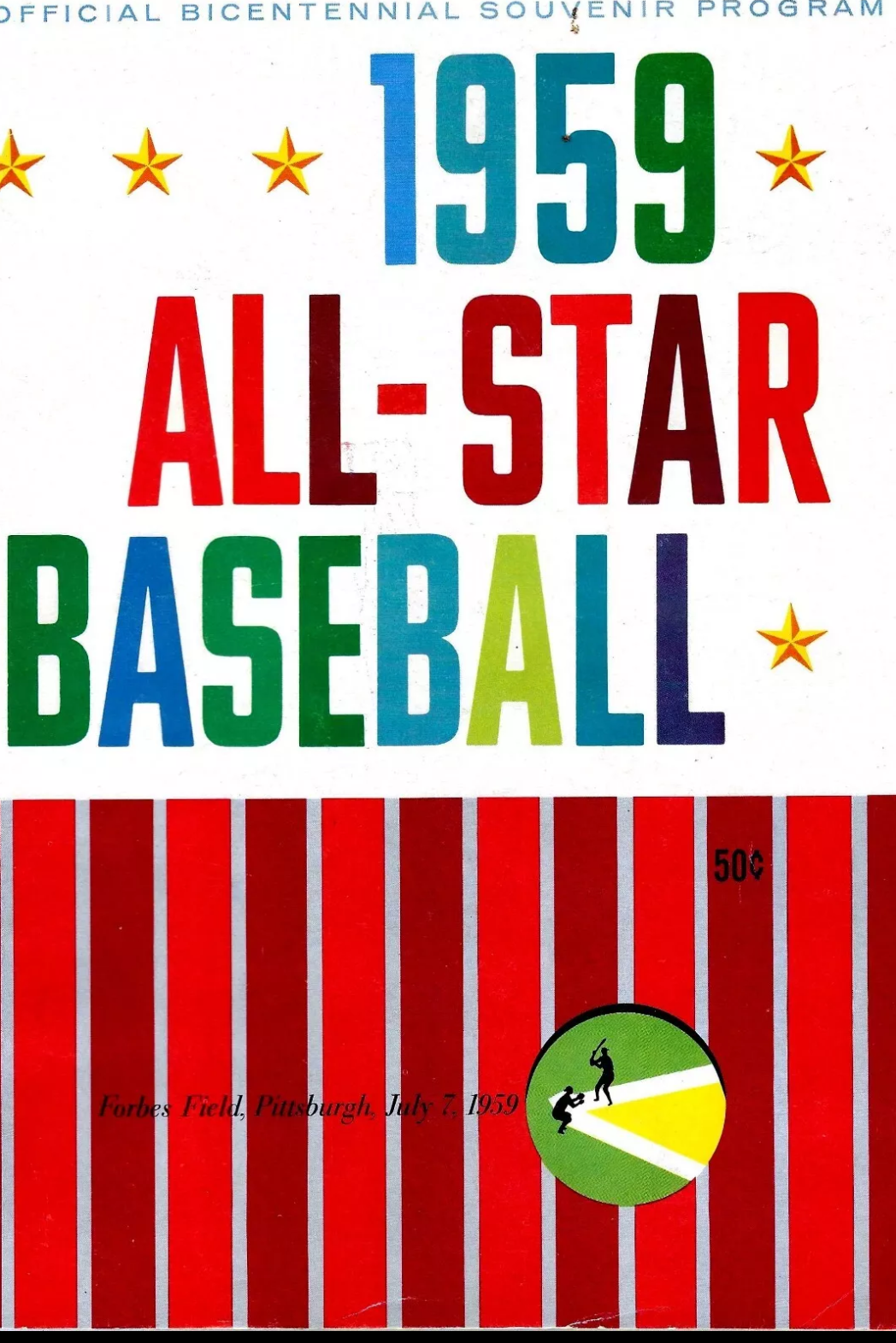 1959 All-Star Game program. 
