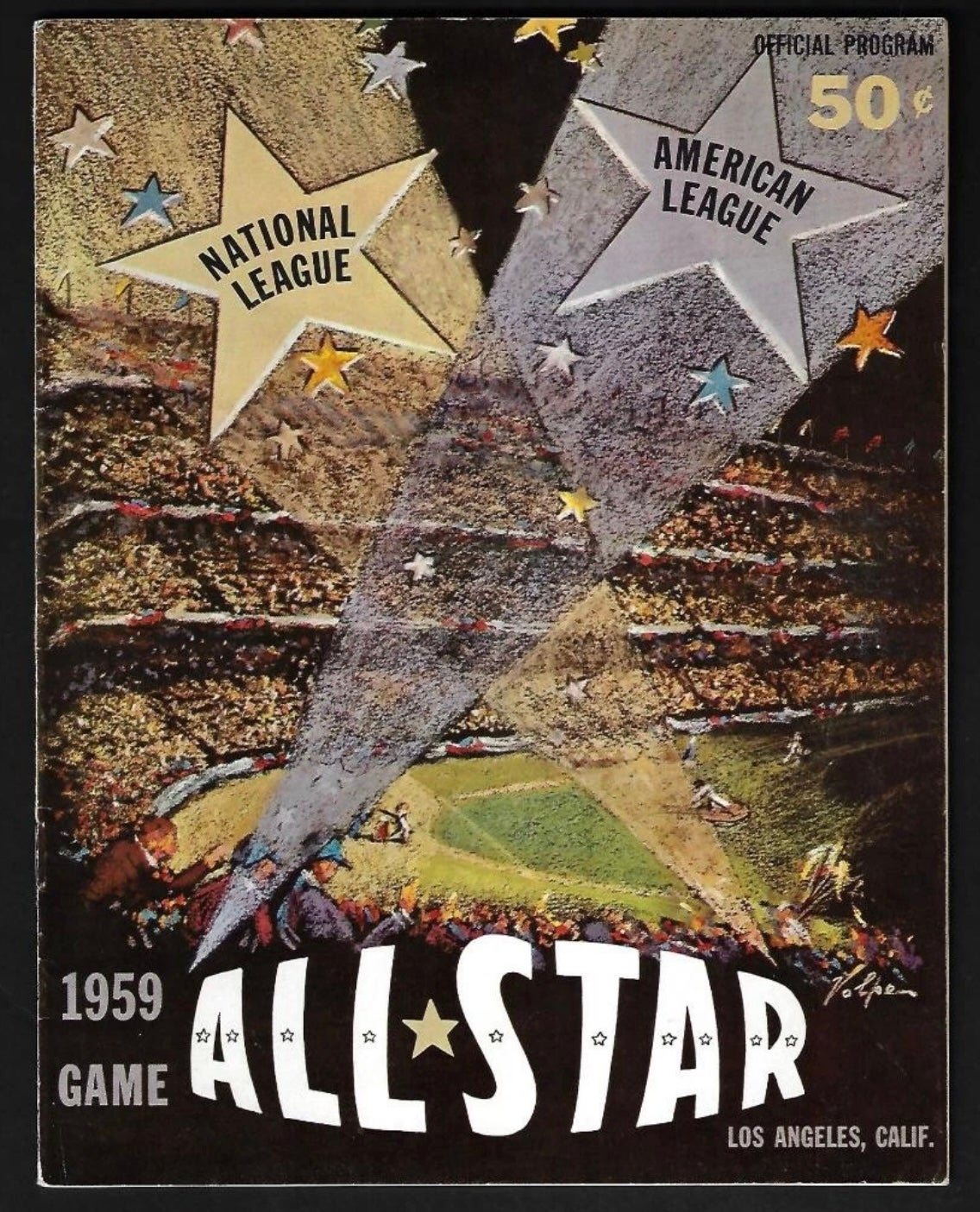 1959 All-Star Game program. 