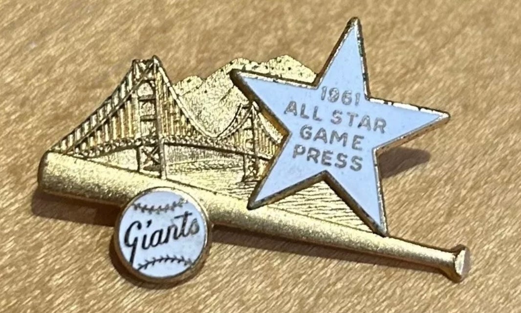 1961 All-Star Game press pin. 