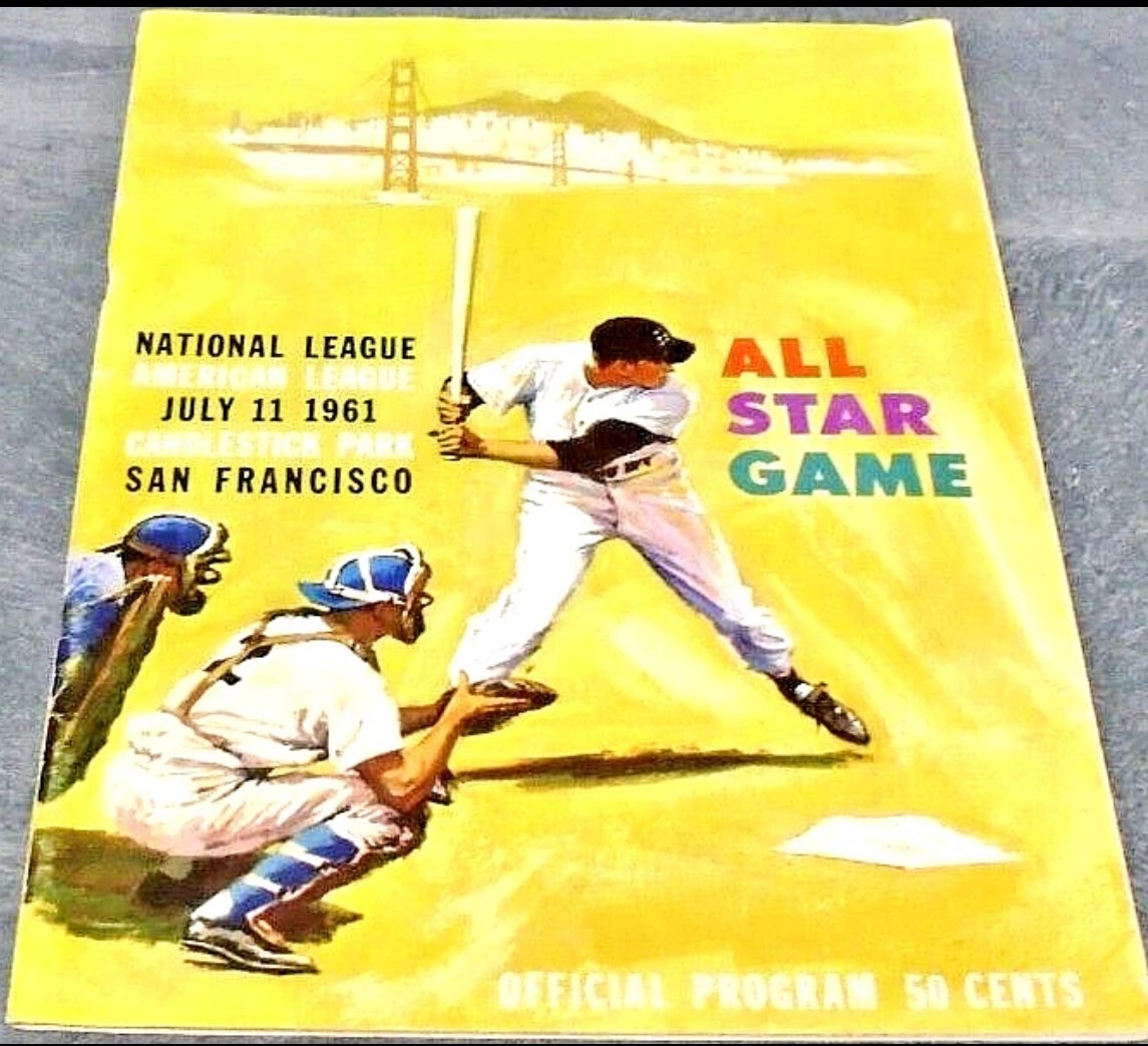 1961 All-Star Game program. 