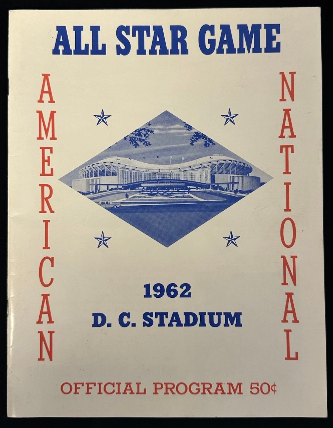1962 All-Star Game program. 