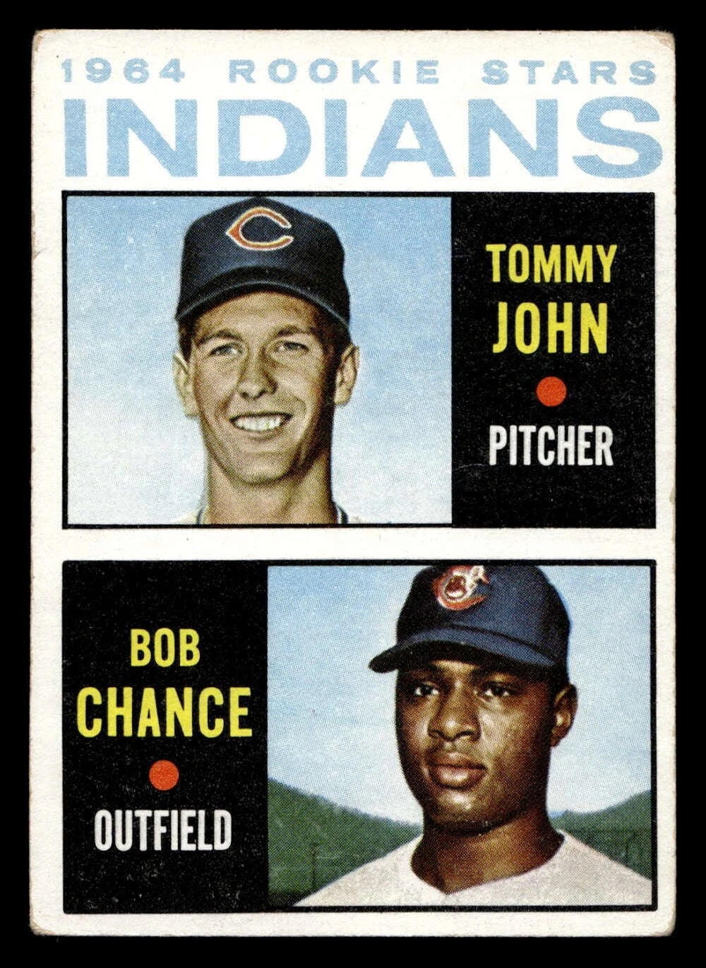 1964 Topps Tommy John rookie card. 