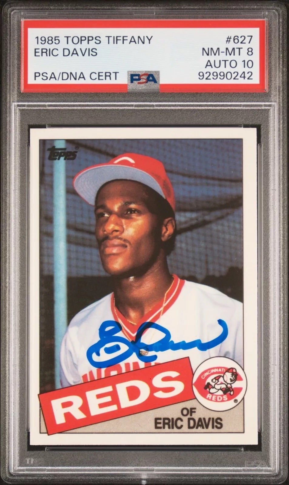 1985 Topps Tiffany Eric Davis card. 