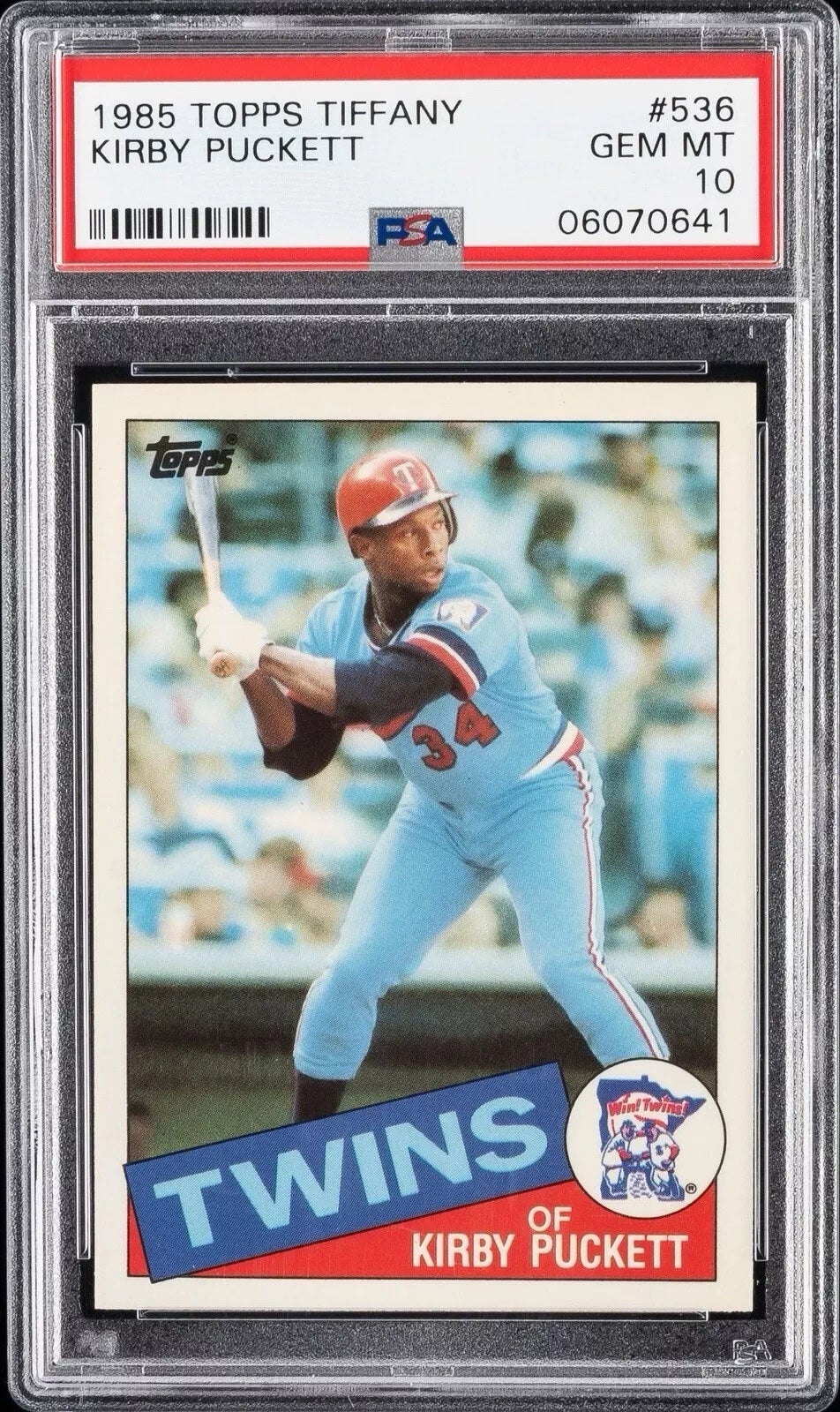 1985 Topps Tiffany Kirby Puckett card. 