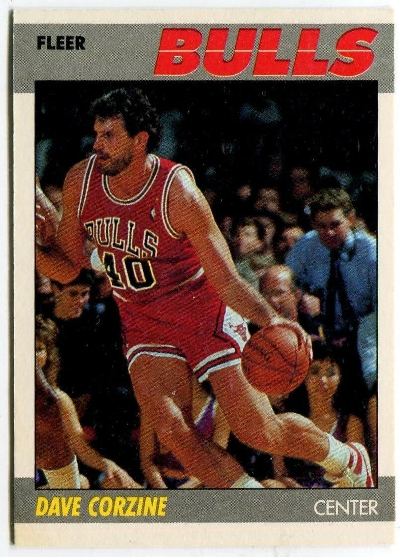 1987-88 Fleer Dave Corzine card. 