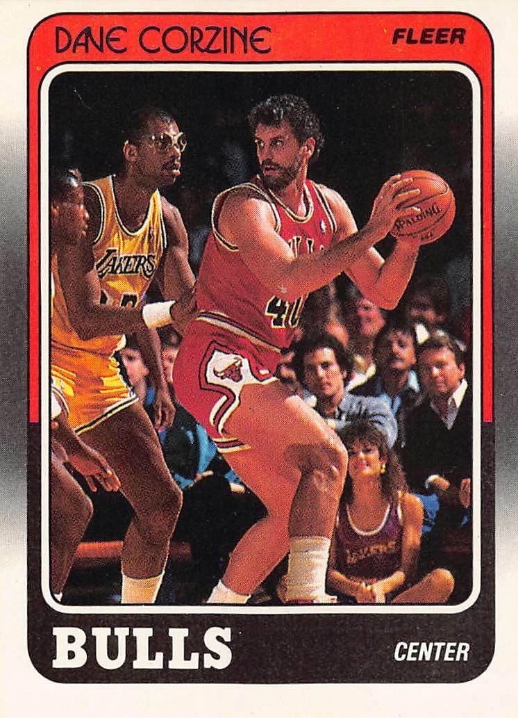 1988-89 Fleer Dave Corzine card.