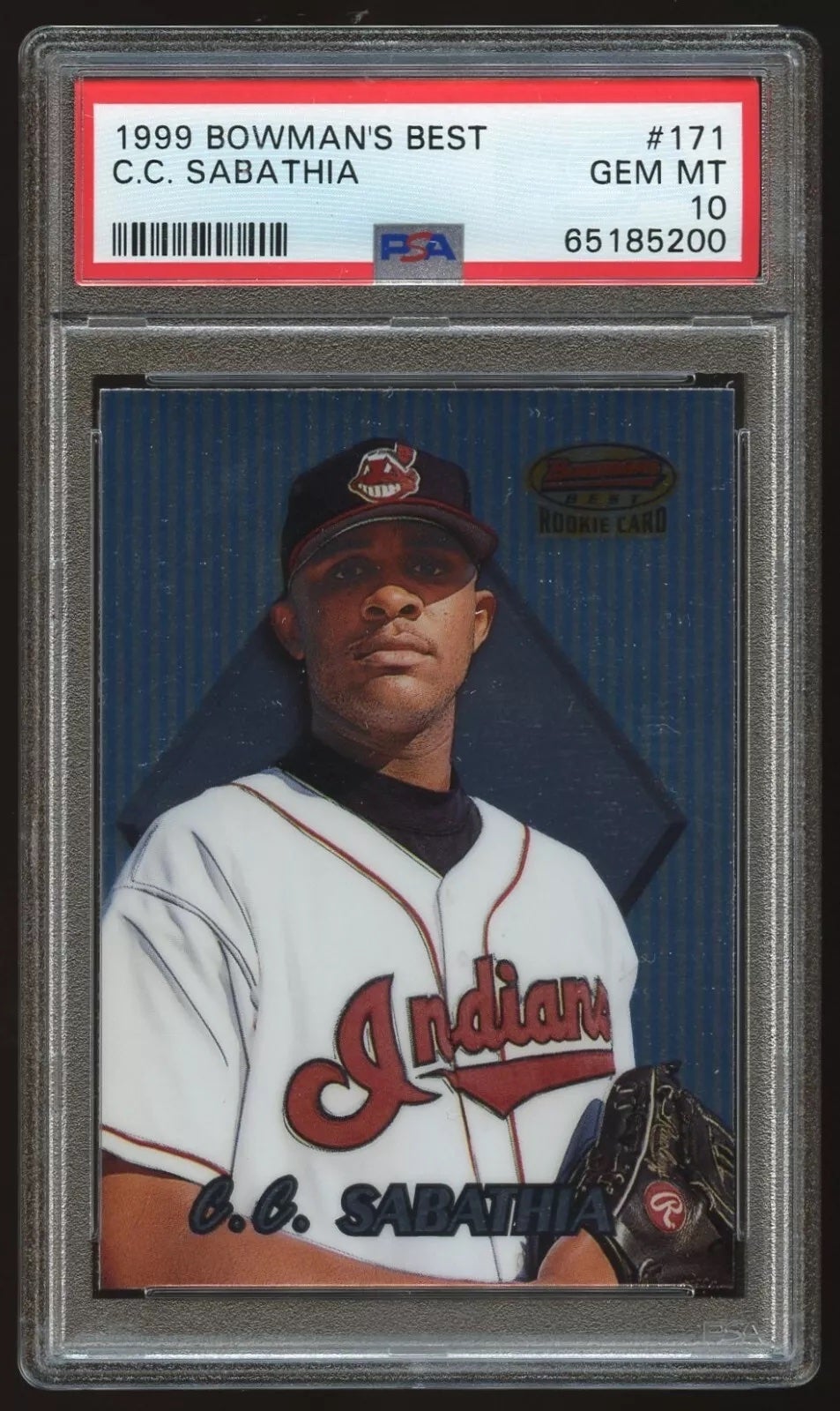 1999 Bowman's Best CC Sabathia Rookie card. 