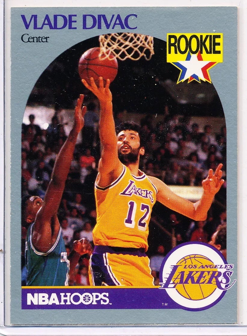 1990-91 NBA Hoops Vlade Divac card. 