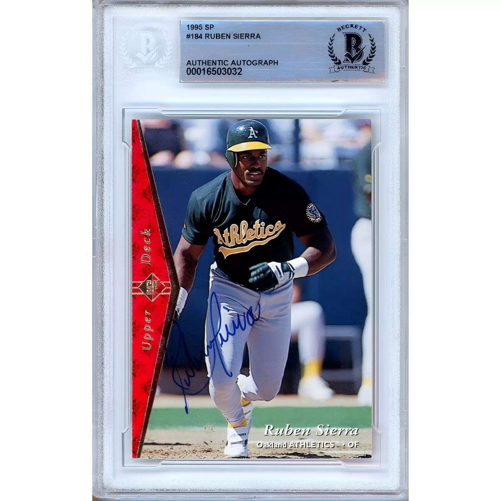 1995 SP Ruben Sierra card. 