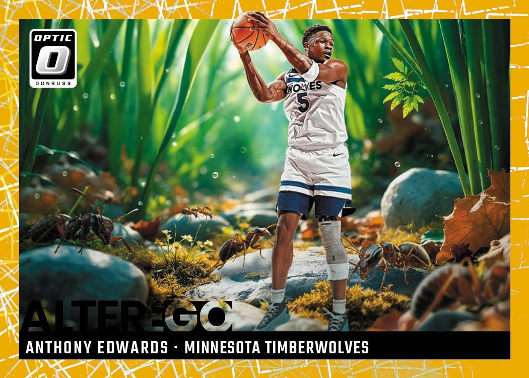 2024-25 Donruss Optic Anthony Edwards card. 