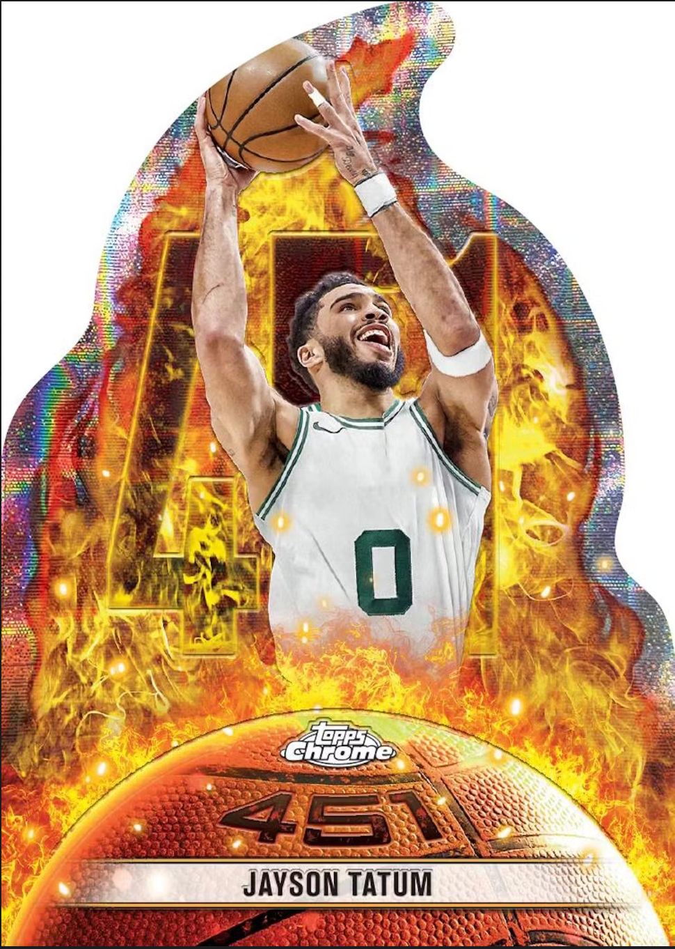 2024-25 Topps Chrome Jayson Tatum card. 
