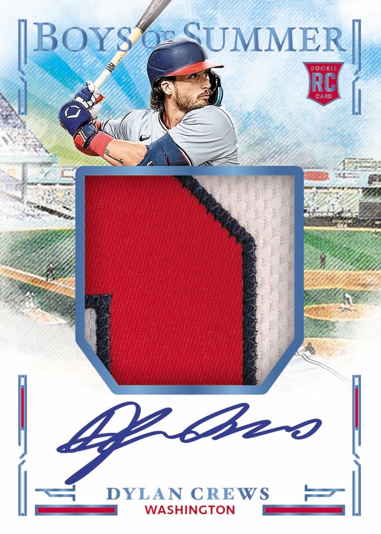 2025 Panini Boys of Summer Dylan Crews Rookie Patch Auto card. 