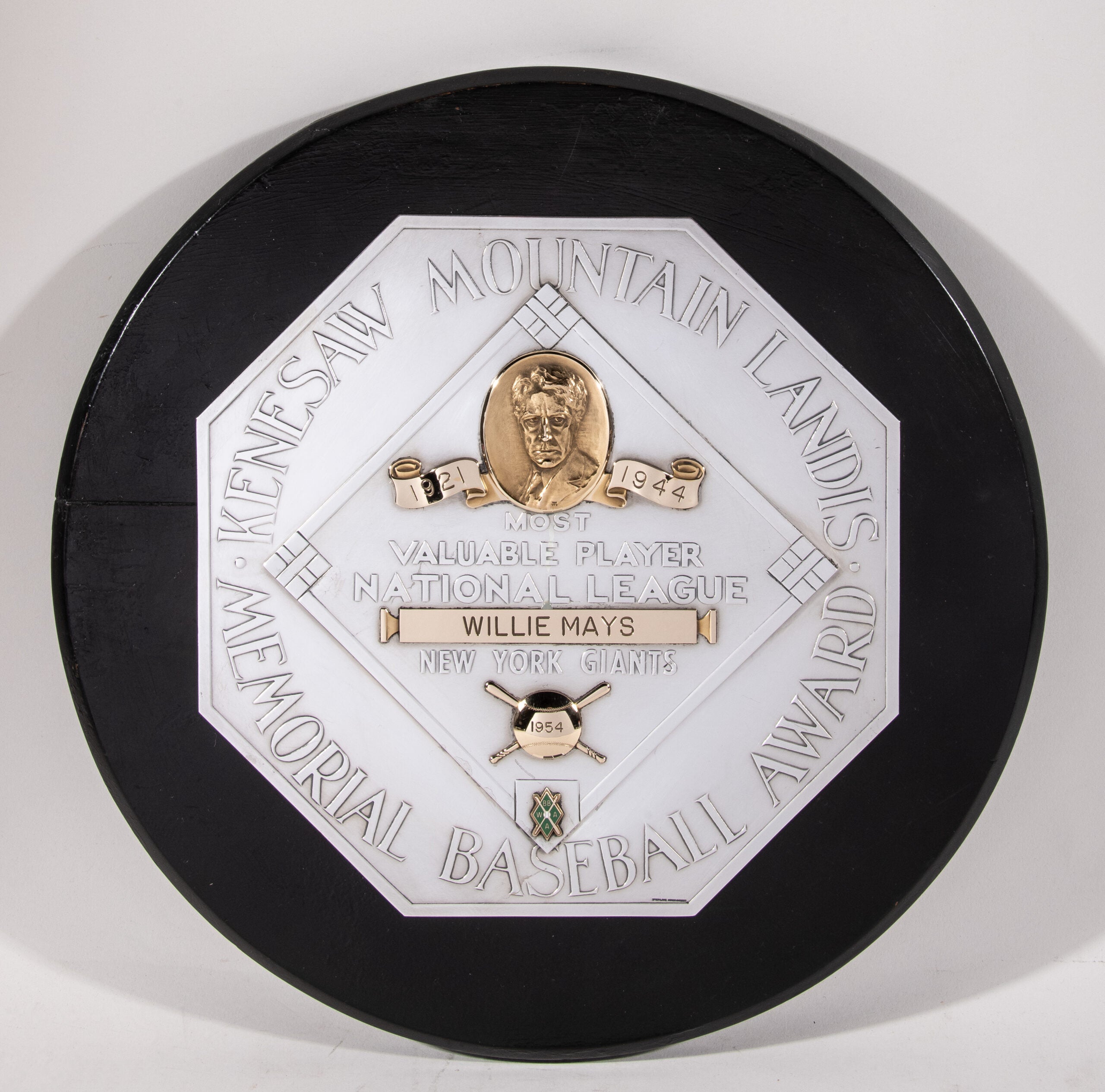 1954 Willie Mays NL MVP Award.
