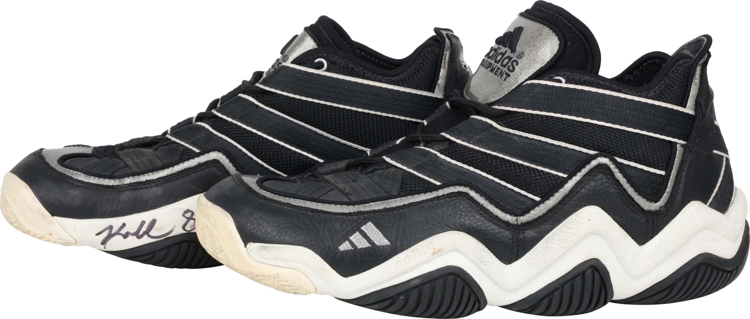 Kobe Bryant sneakers from his first career NBA start on Jan. 28, 1997. 