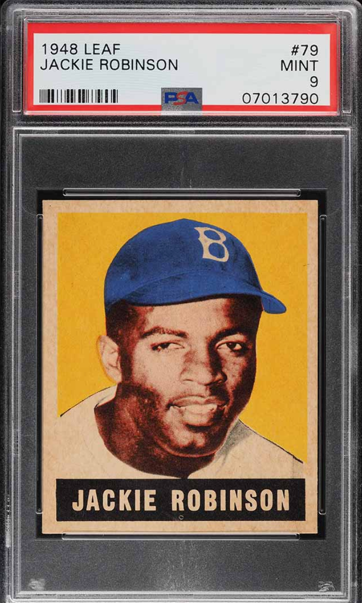 Jason Koonce's 1948 Leaf Jackie Robinson card. 