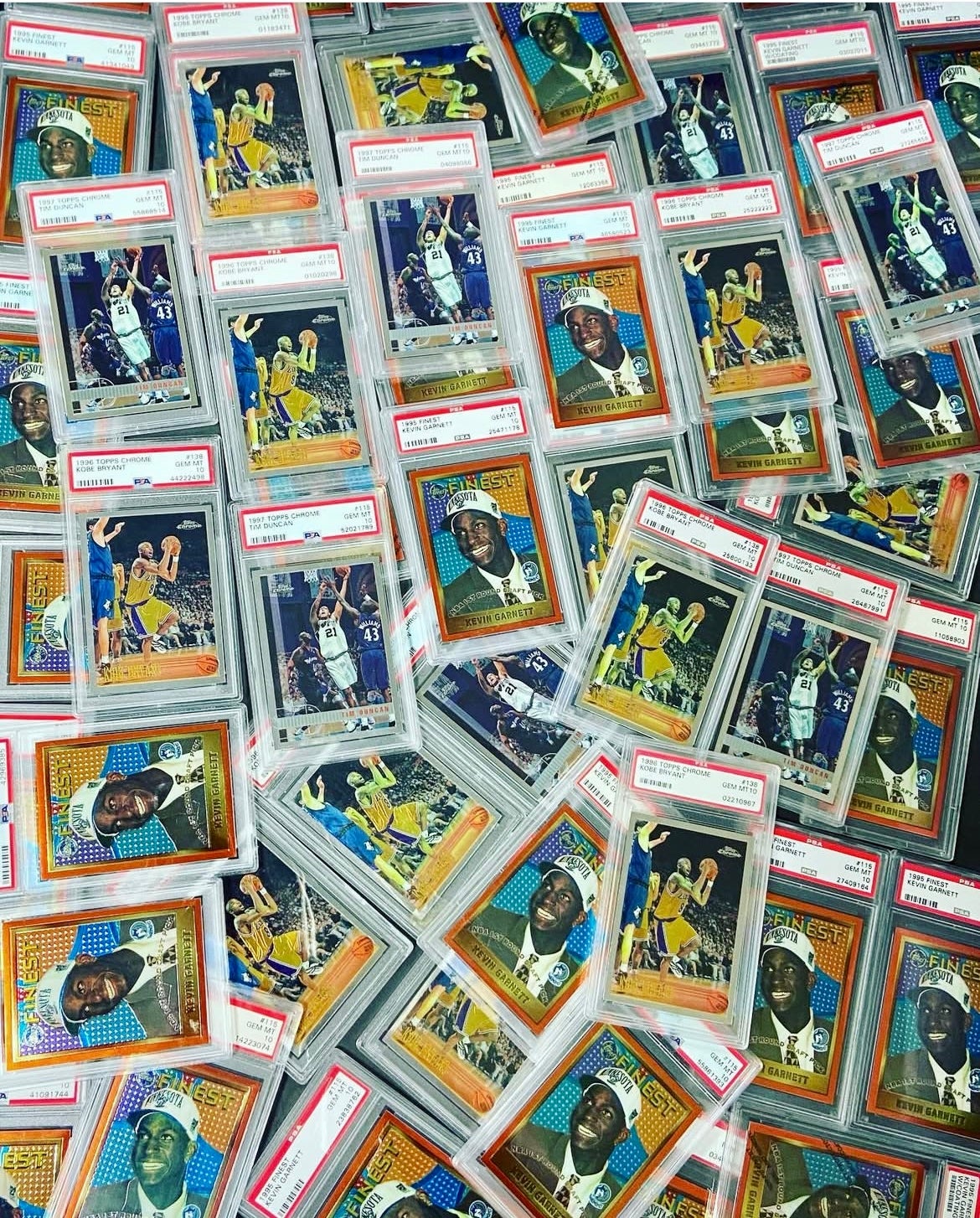 Jason Koonce's Kobe Bryant card collection. 