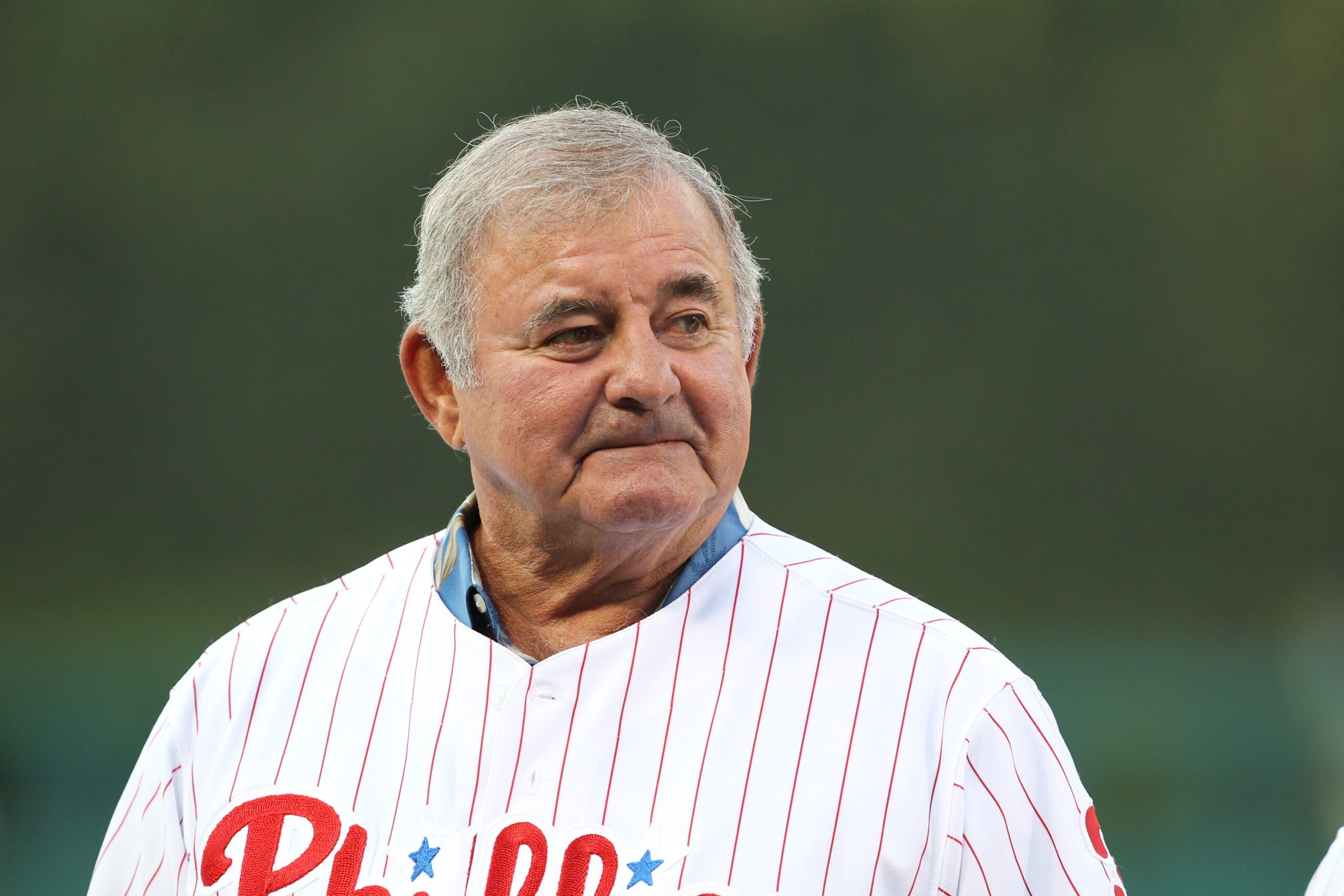 Former Philadelphia Phillies manager Lee Elia takes part in a Alumni Night celebration at Citizens Bank Park in Philadelphia in 2010.  