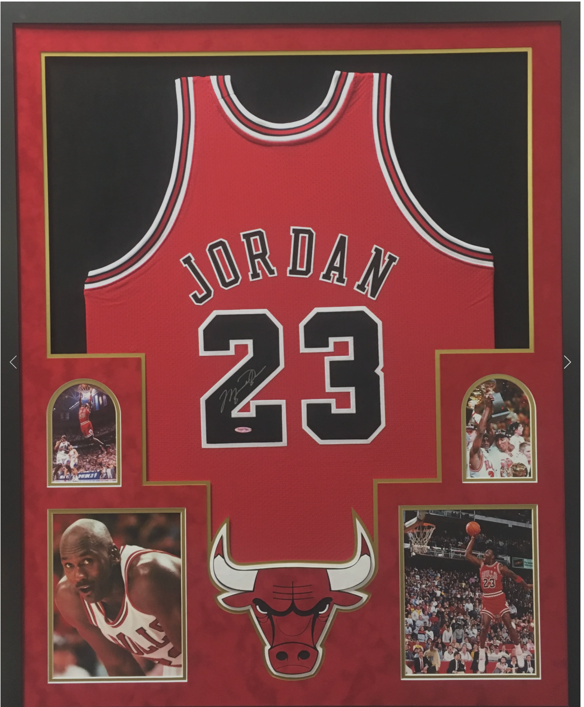Autographed Michael Jordan jersey from Mister Mancave website. 