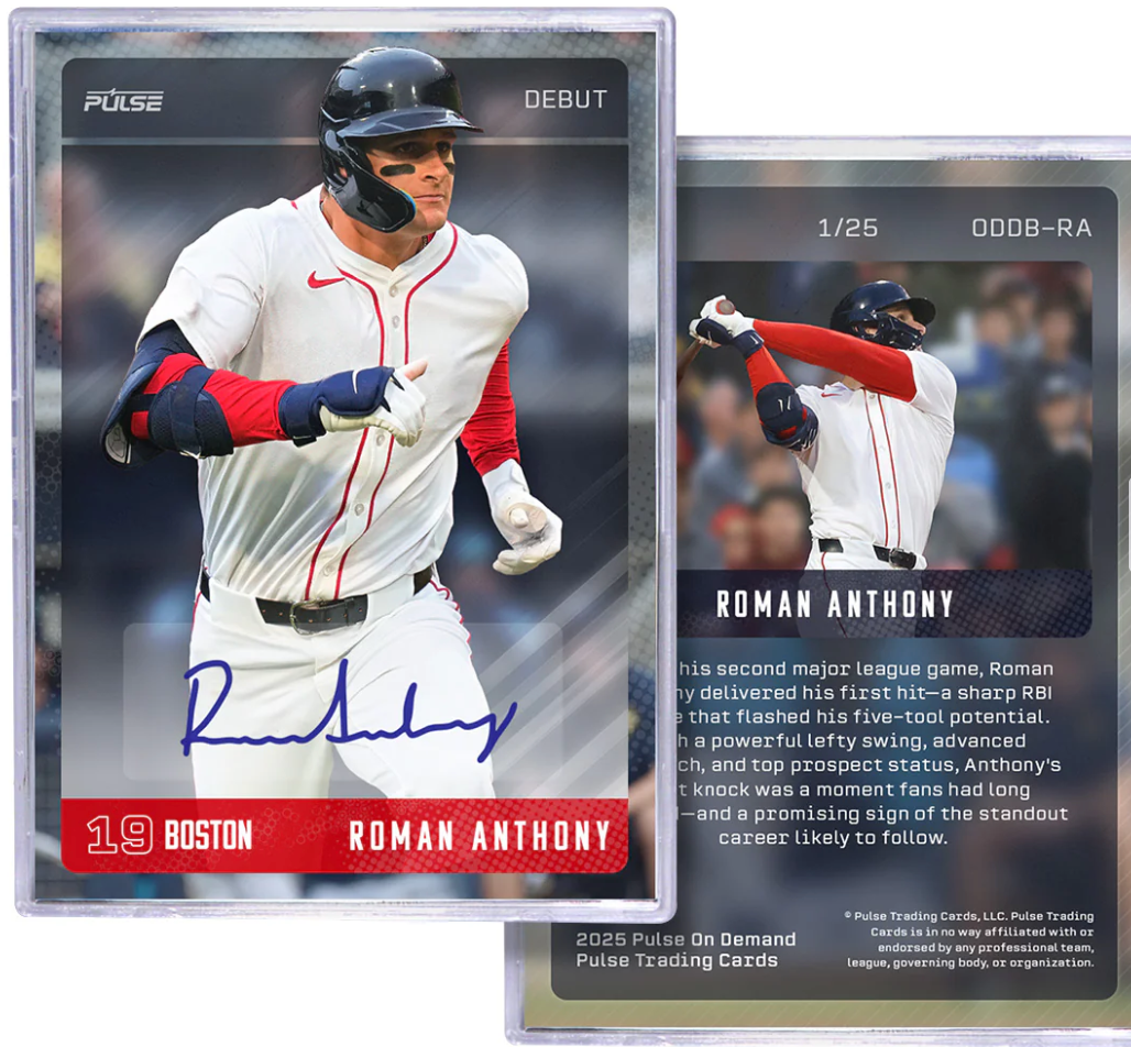 Pulse Roman Anthony Auto card. 