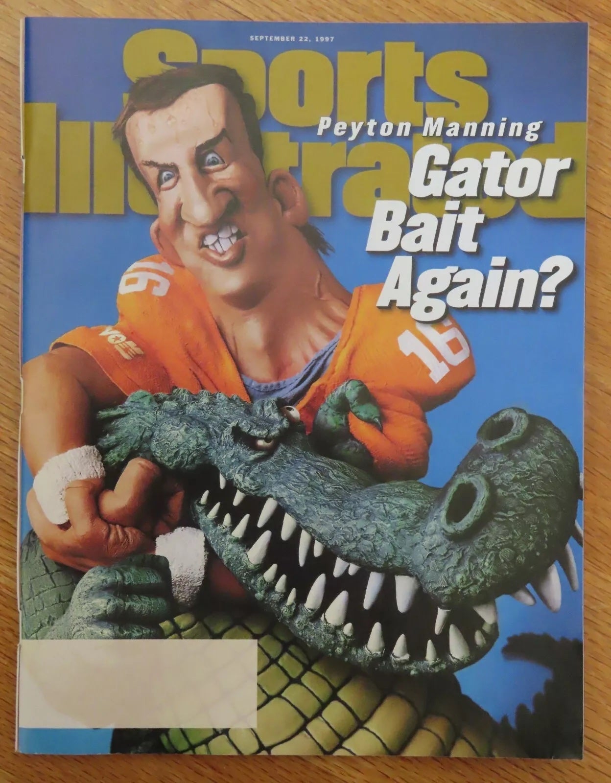 September 1997 Sports Illustrated cover featuring Peyton Manning. 