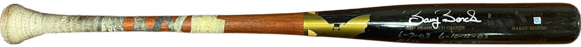 2003 Barry Bonds game-used bat. 