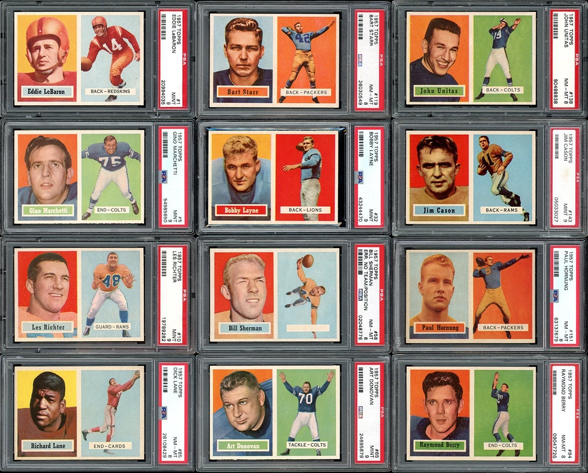 1957 Topps Football complete set. 