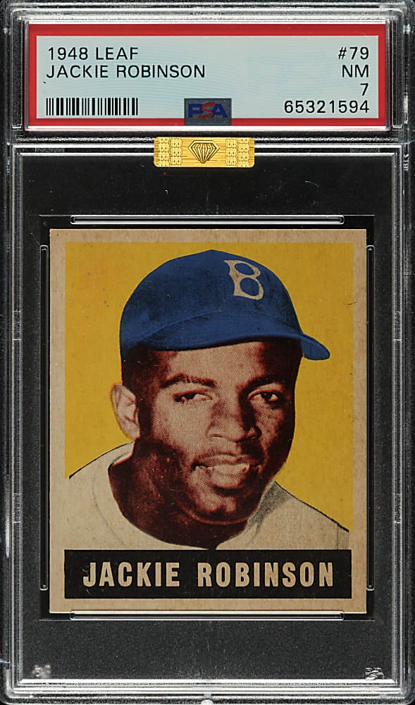 1948 Leaf Jackie Robinson card. 
