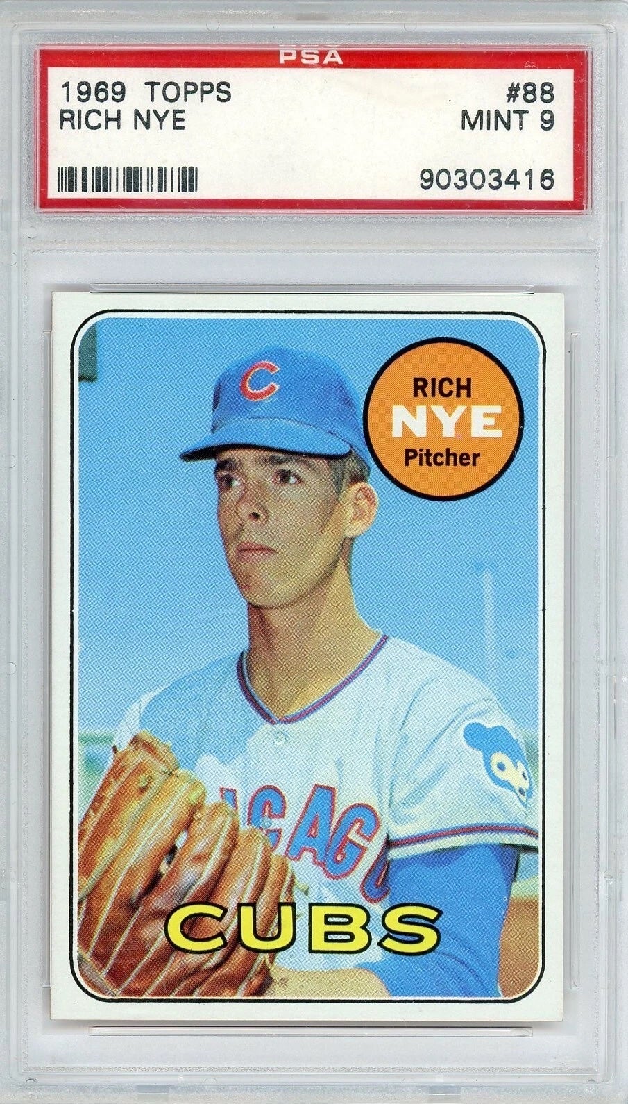 1969 Topps Rich Nye card. 
