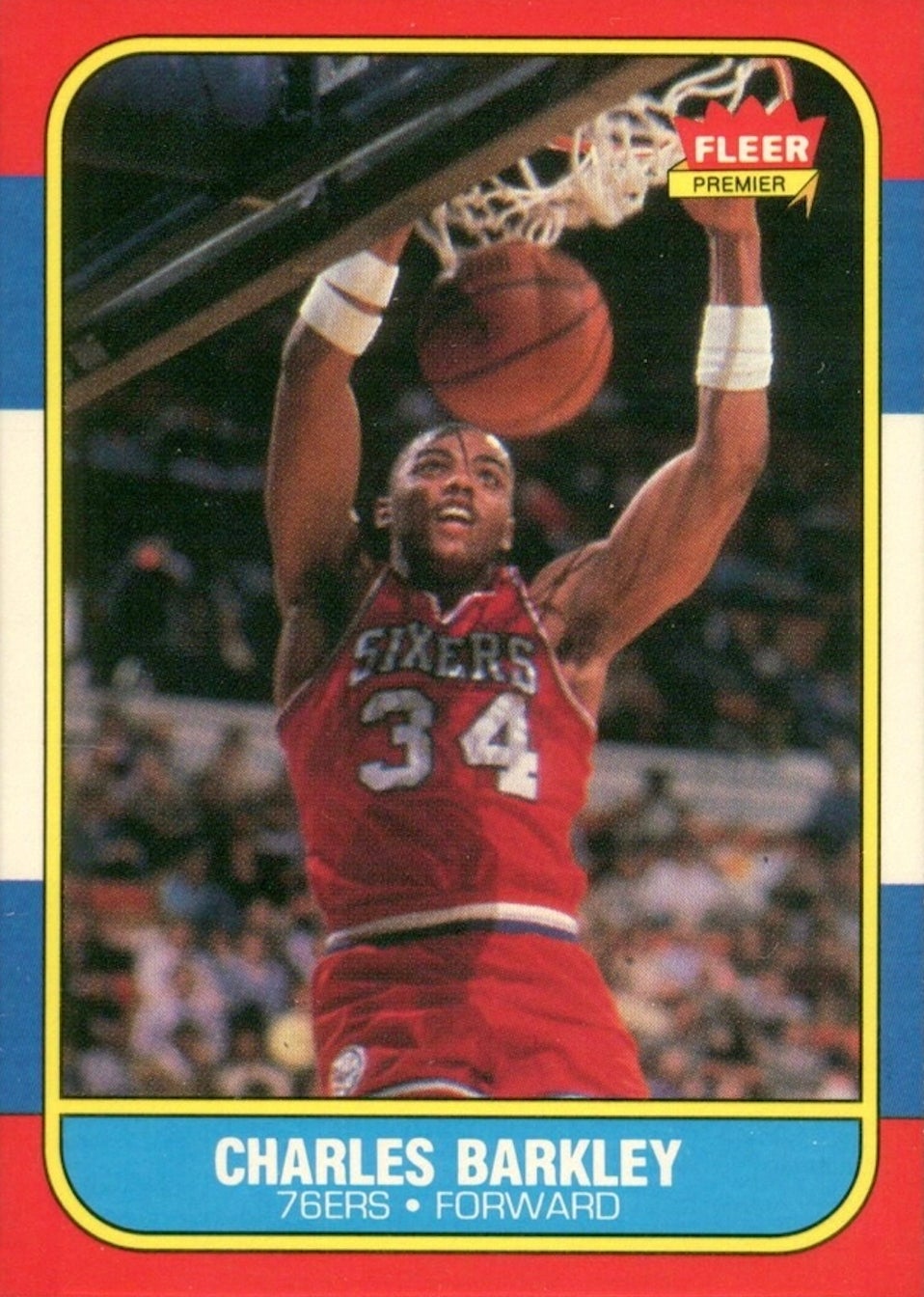 1986-87 Fleer Charles Barkley card. 