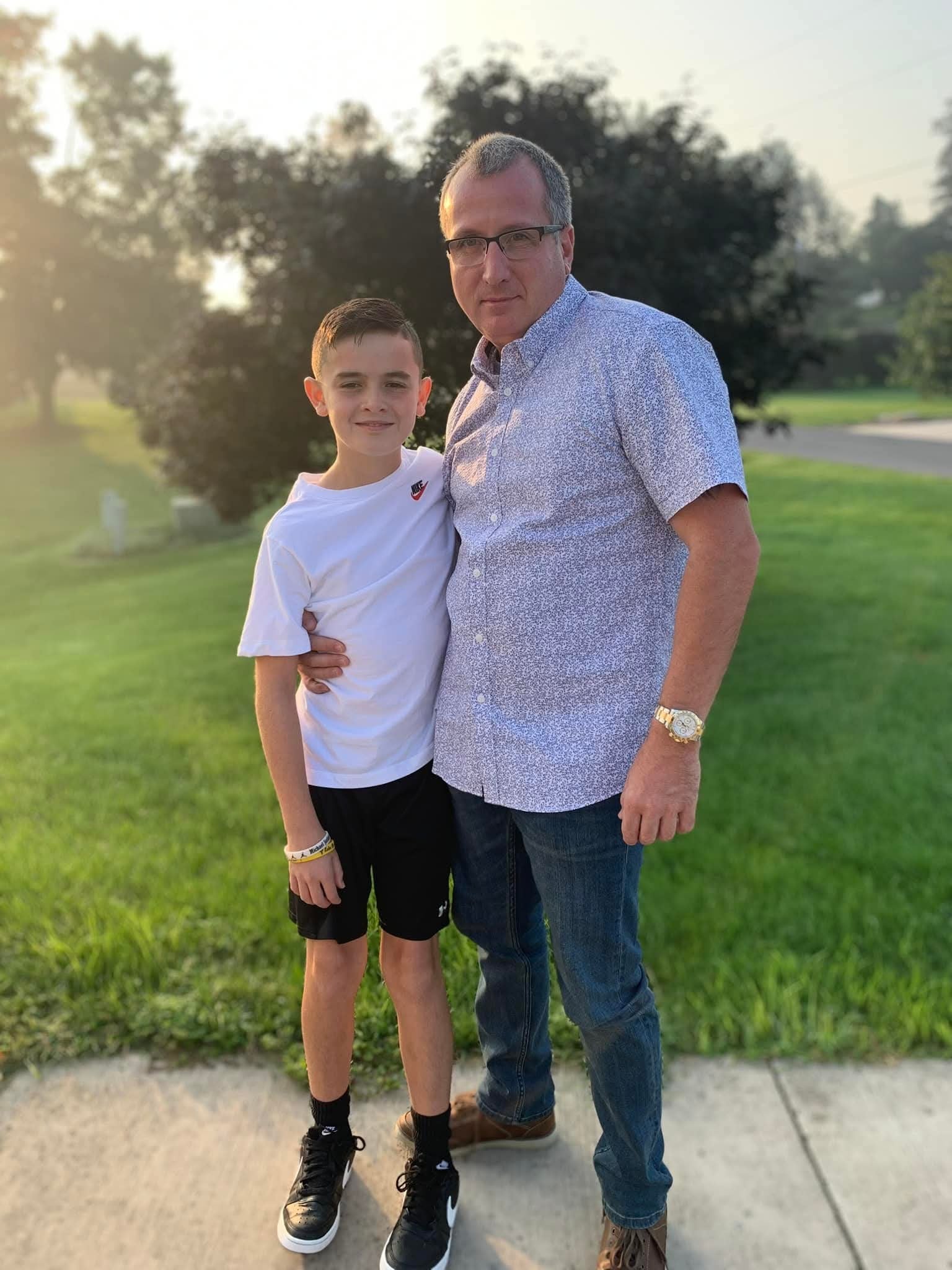 Billy Reynolds and his son, Hunter. 