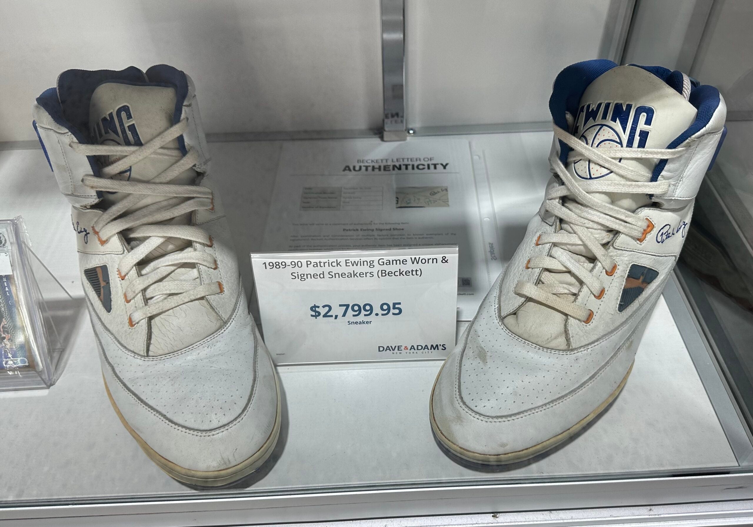 Patrick Ewing shoes at Dave & Adam's in New York City. 